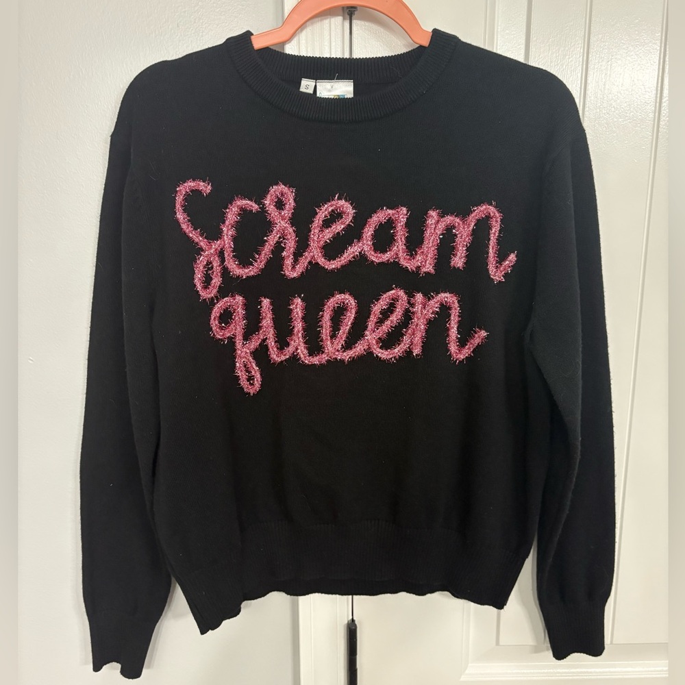 Queen of Sparkles Scream Queen Sweater